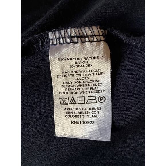 LOFT Navy Sleeveless Midi Dress Women’s Large Flowy Casual - Picture 5 of 5